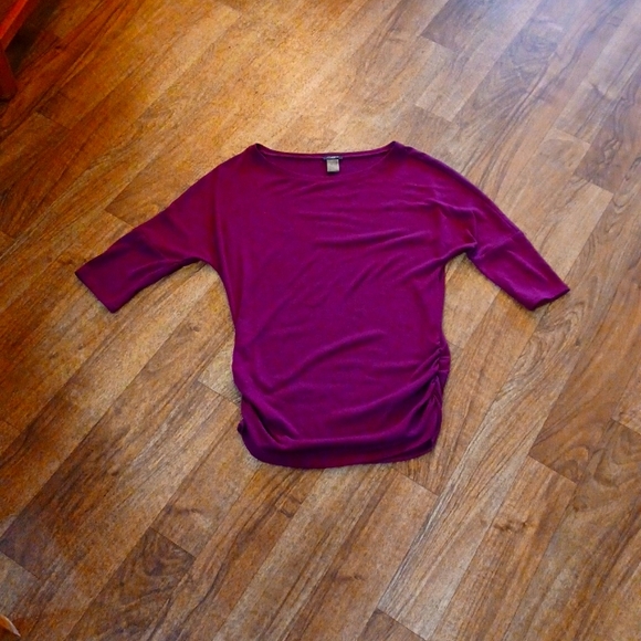 Ann Taylor Tops - Ann Taylor maroon shirt size medium